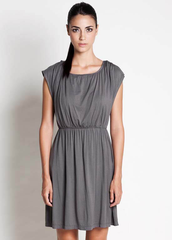 Noir Nursing Dress in Grey by Dote Nursingwear