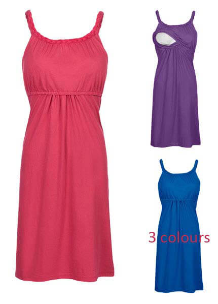 Braided Organic Breastfeeding Nightgown by Milk Nursingwear