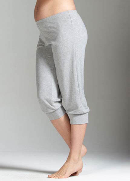 Queen Bee Fusion Grey Maternity Pants by Trimester Clothing