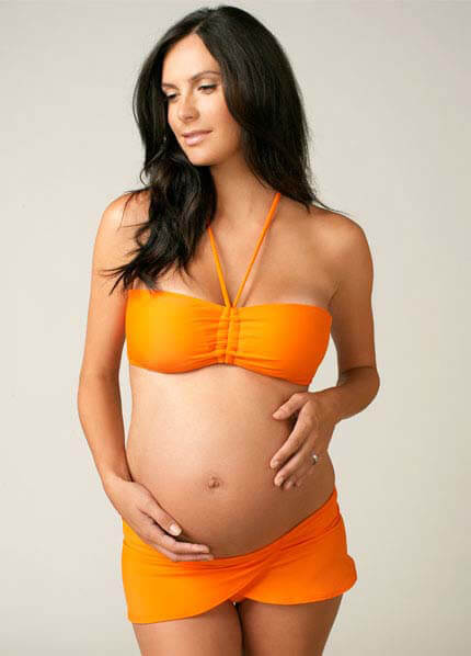 Queen Bee Rachael 2pc Bandeau Maternity Bikini by Maternal America 