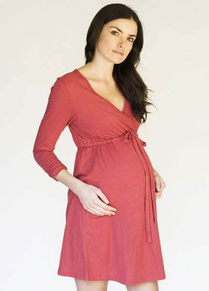 Samantha Wrap Maternity Dress by LA Made