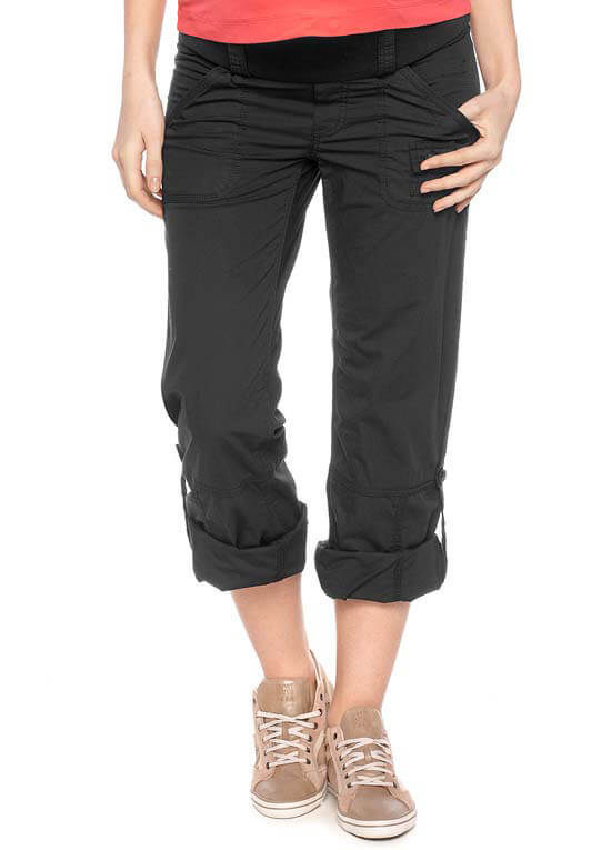 black maternity cargo pants