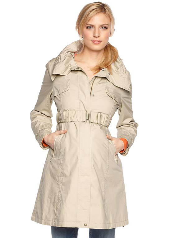 Sand Maternity Parka Trench Coat by Esprit