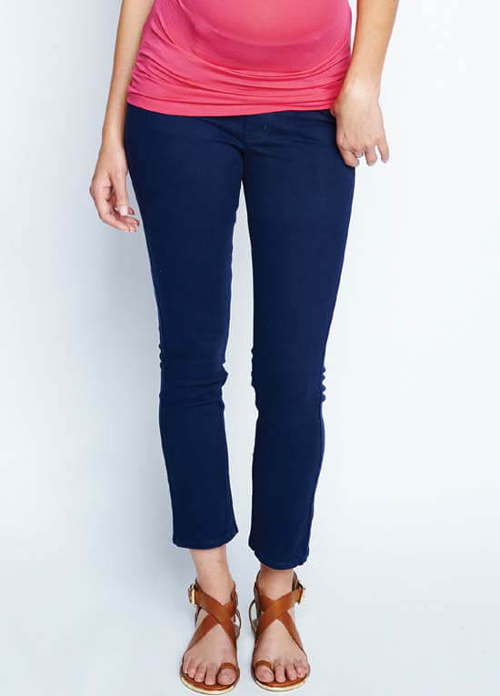 Maternal America - Navy Skinny Ankle Jeans - ON SALE