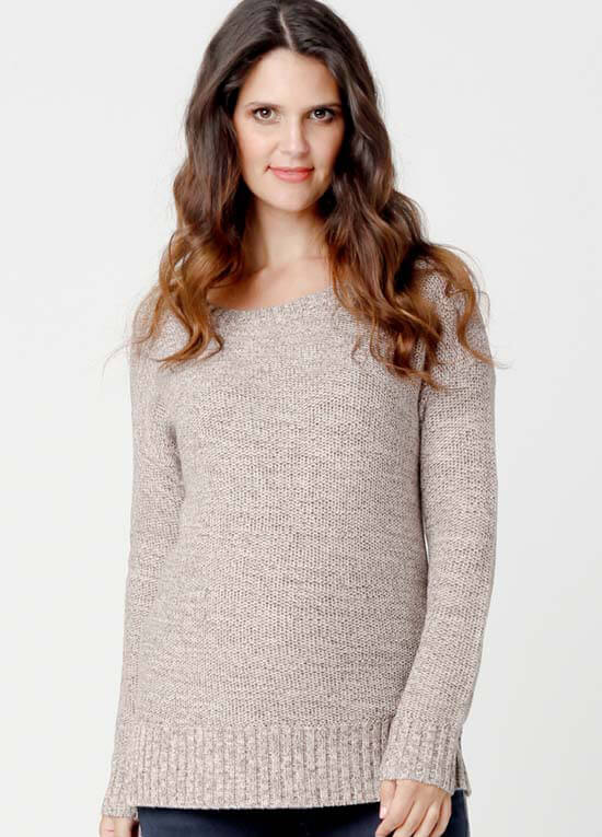 Weekend Knit Jumper in Frappe by Ripe Maternity