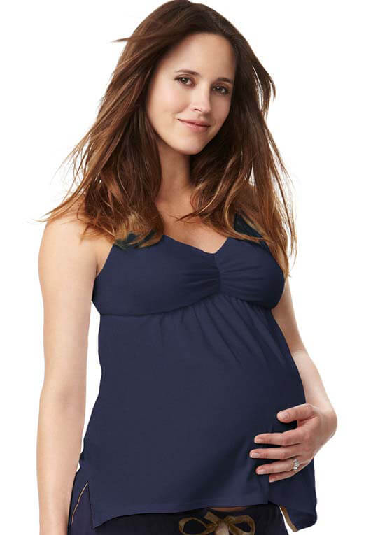 Shine Navy Blue Maternity/Nursing Cami by HOTmilk Lingerie
