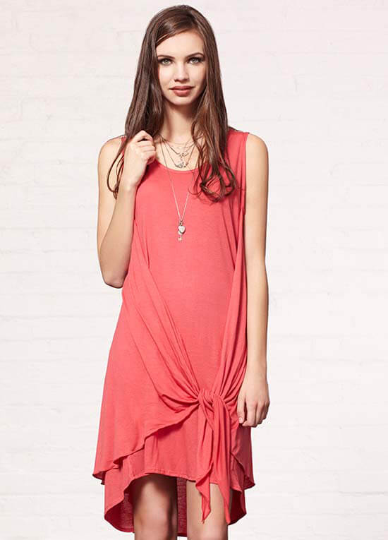 Darwin Tie Dress in Red by Mesop