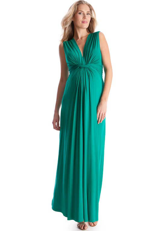 emerald green dress maternity