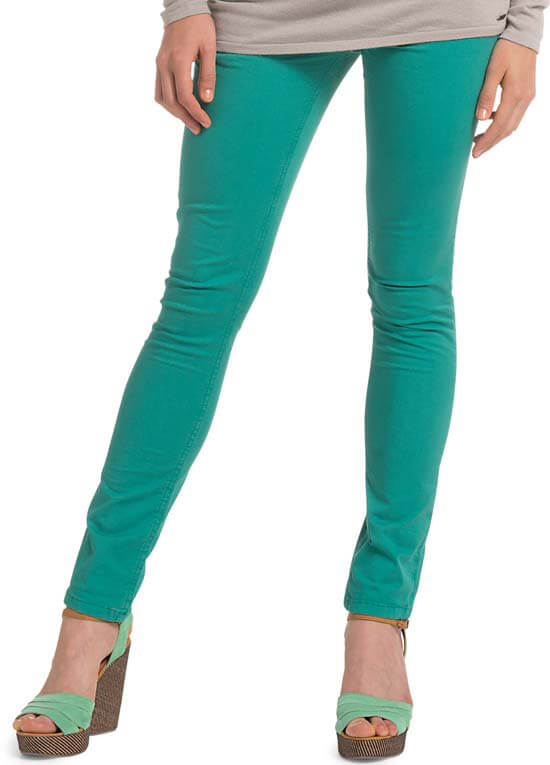 Queen Bee Crystal Green OTB Slim Leg Maternity Jeans by Esprit