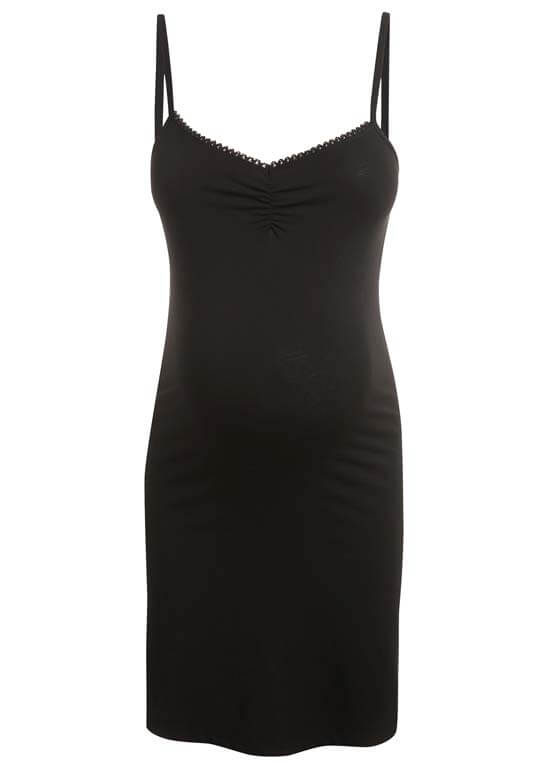 Aida Maternity Slip Dress in Black by Noppies