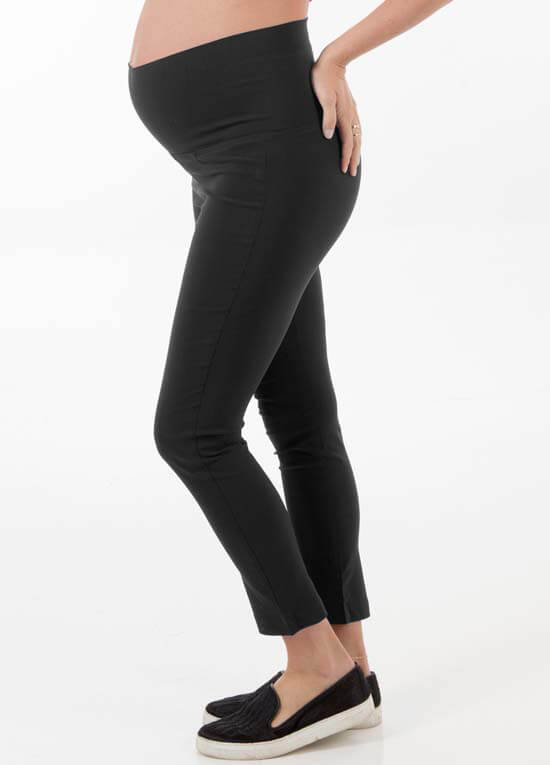 Floressa Aidan Black Maternity Capri Pants | Queen Bee