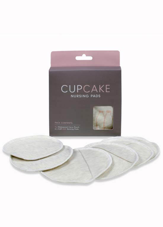 Queen Bee Cupcake Reusable Organic Nursing Pads (3 pairs) by Cake 