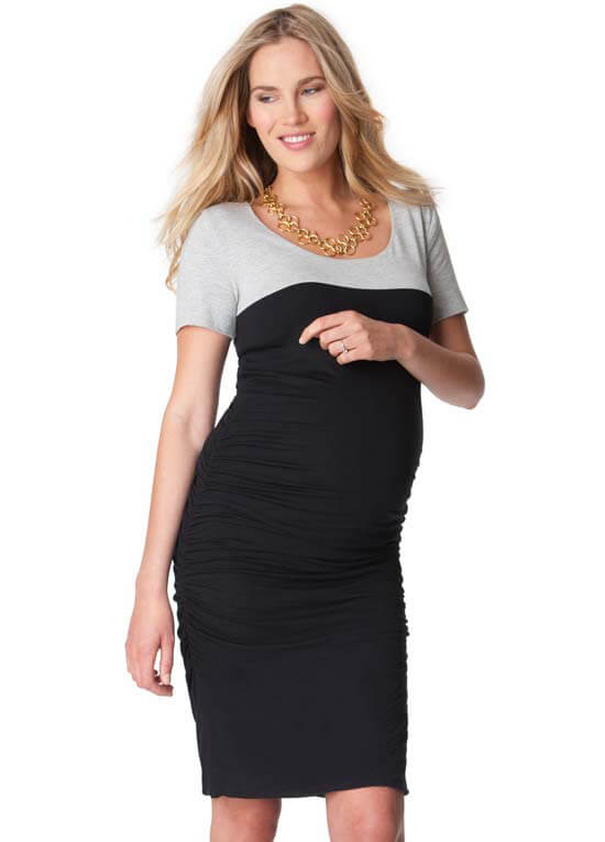 Ruched Bodycon Maternity TShirt Dress by Seraphine