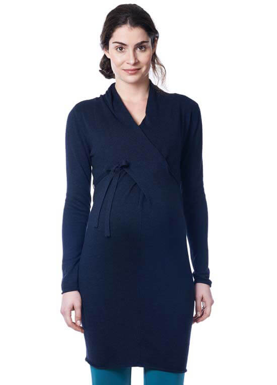 Zara Knit Maternity Dress in Dark Blue by Noppies