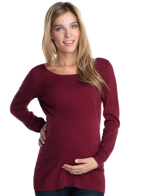 Tawny Red Maternity Knit Jumper by Esprit