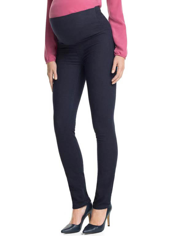 Over Bump Denim Maternity Jeggings in Dark Wash by Esprit