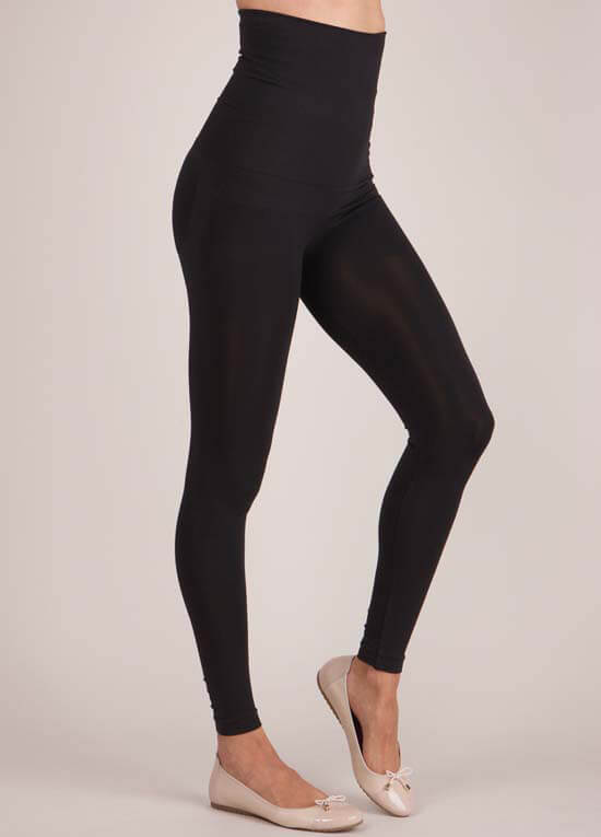 Post Maternity Leggings in Black by 