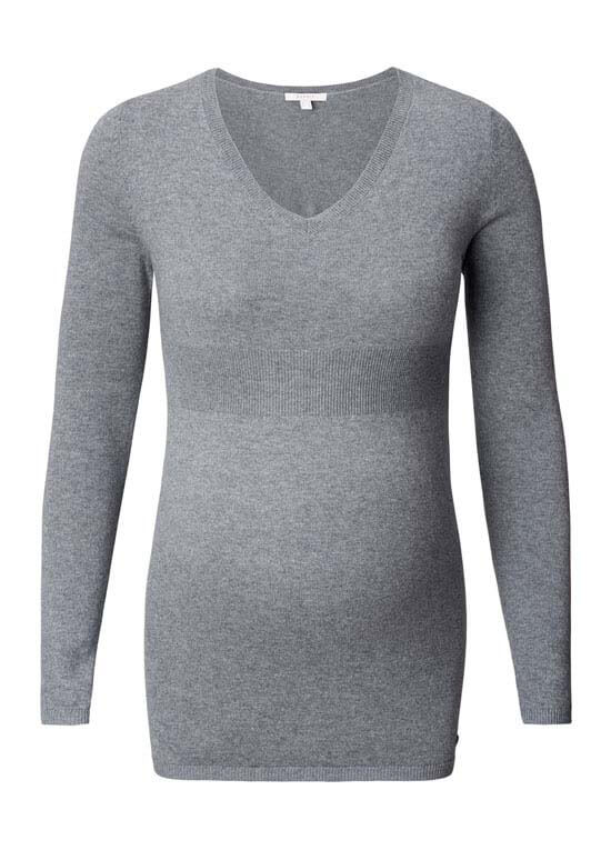 Fitted Maternity Knit Jumper in Grey by Esprit