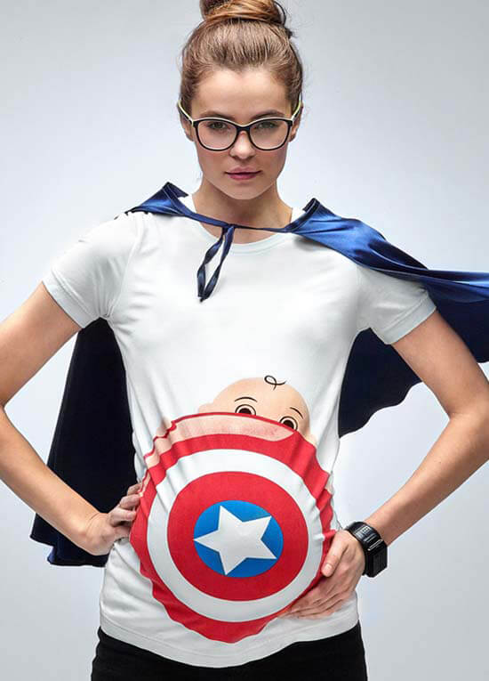 My Superhero Maternity T Shirt by Mamagama