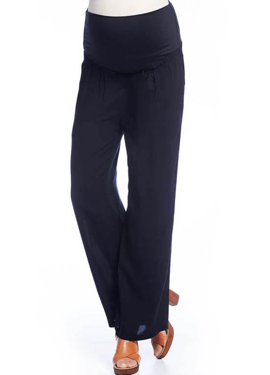Lightweight Maternity Trousers in Black 