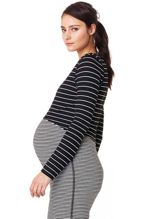 Nova Striped Reversible Maternity Crop Top by Noppies
