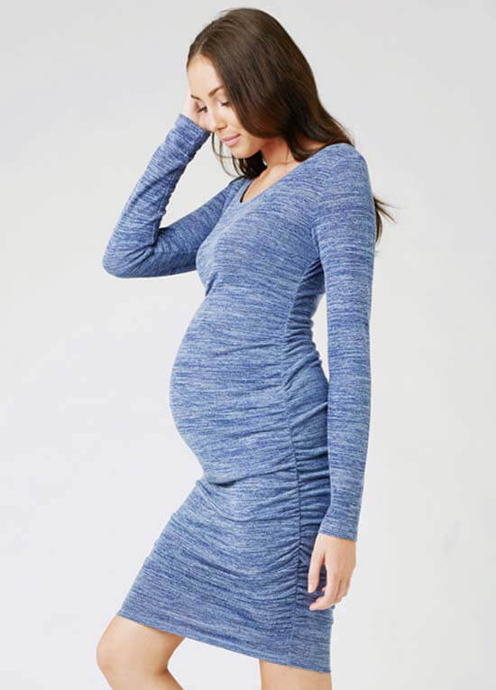 Textured Knit Maternity Dress by Ripe Maternity