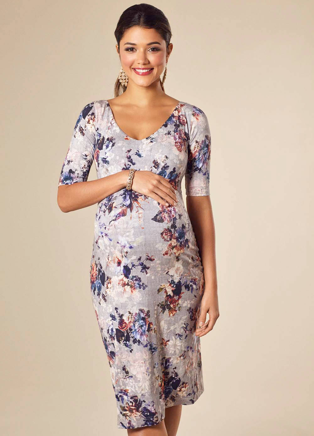Tilly Maternity Shift Dress in Vintage Bloom by Tiffany Rose