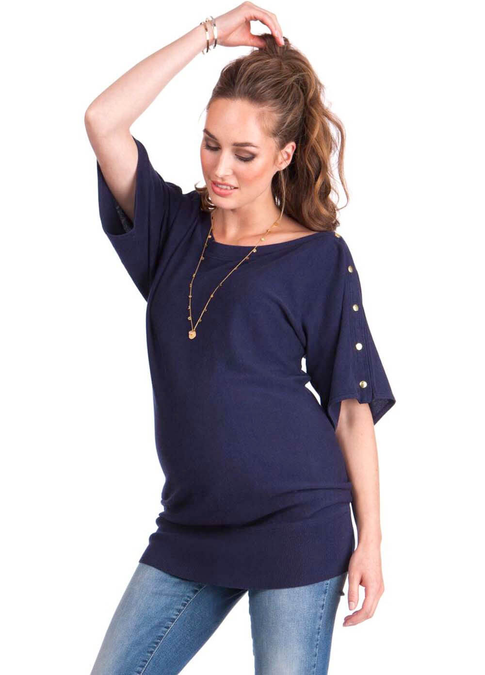Amber Kimono Sleeve Maternity Nursing Jumper by Seraphine