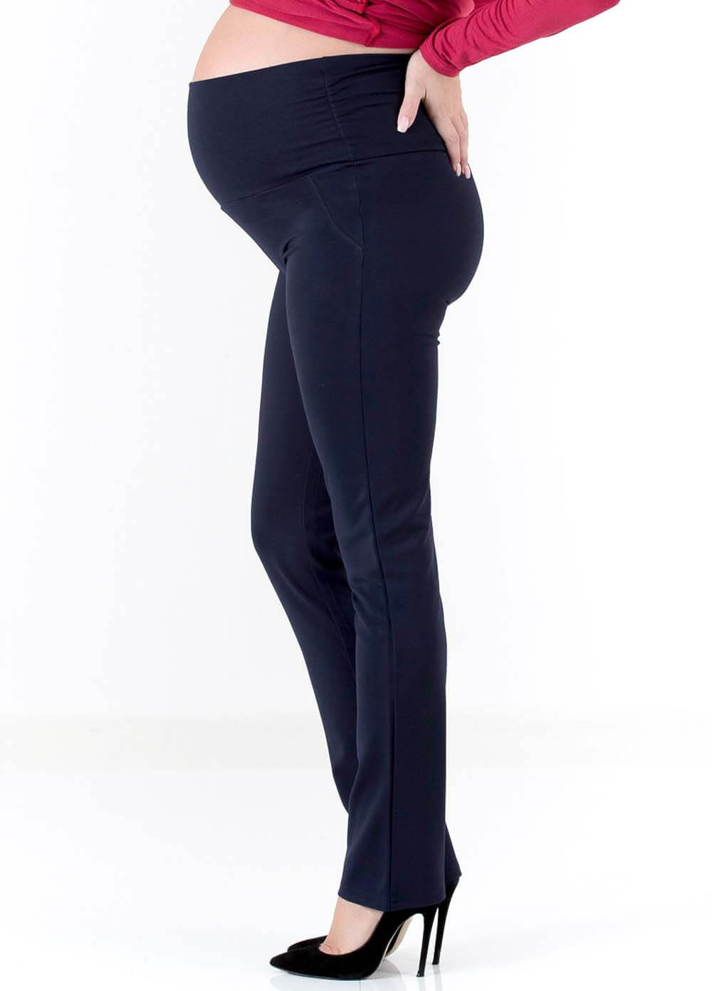 Floressa - Felicia Straight Leg Ponte Pants in Navy