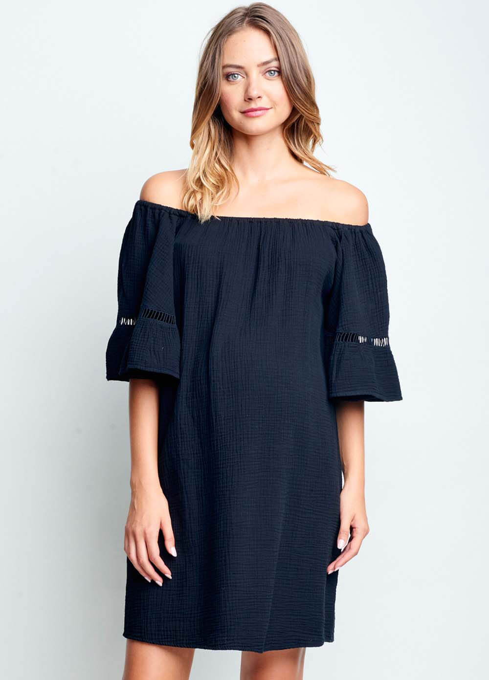 Off Shoulder Maternity Dress 