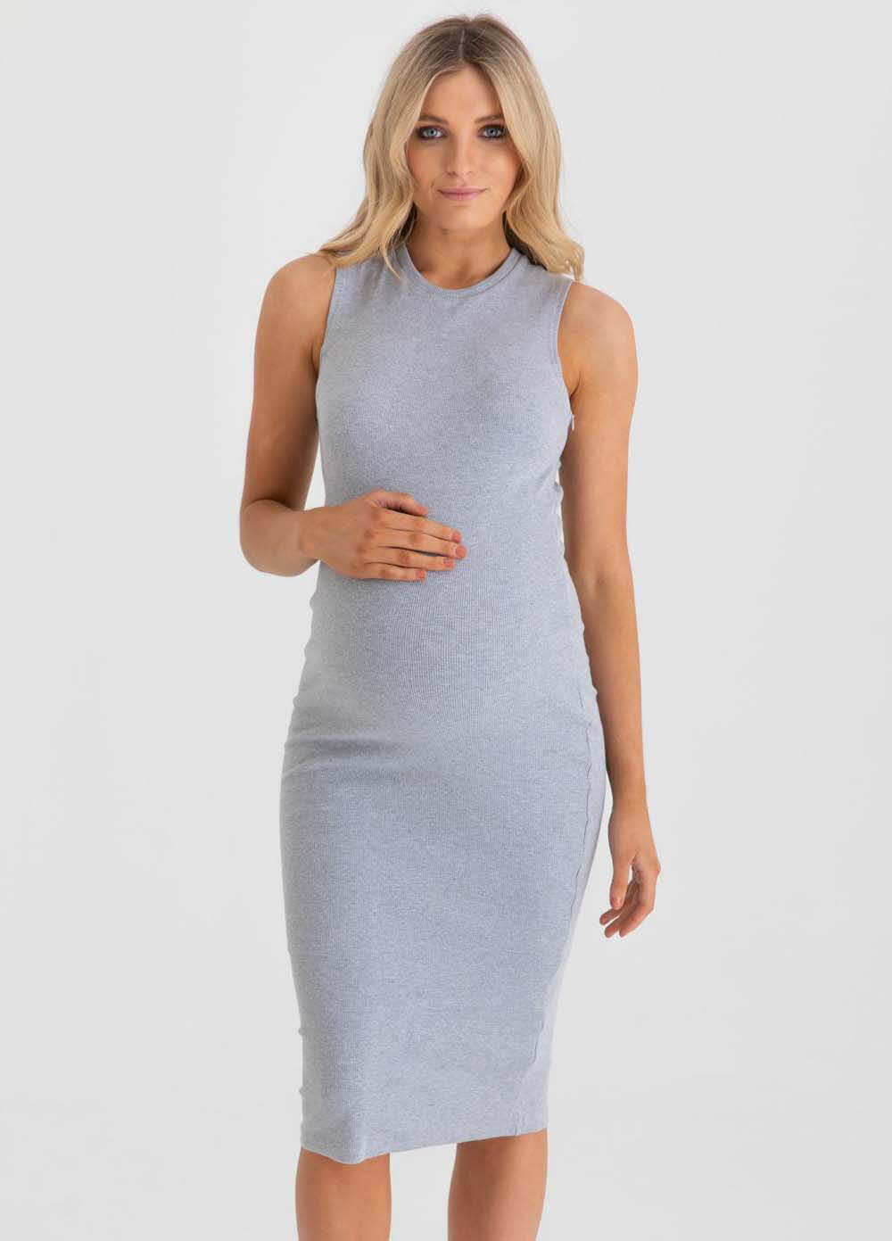 grey cotton dress