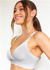 QueenBee® - Callie Smooth Touch Maternity Bra w Extender in Grey
