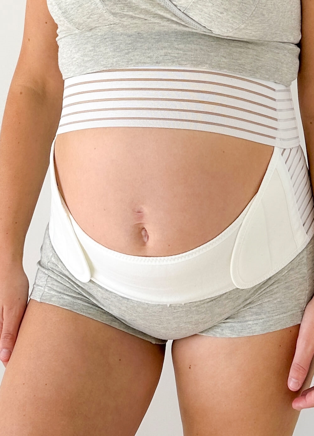 QueenBee® - Dutton 3pc Pregnancy & Postpartum Belly Belt in White