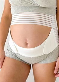 QueenBee® - Dutton 3pc Pregnancy & Postpartum Belly Belt in White