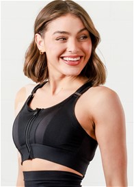 QueenBee® - Frankie Nursing Sports Bra in Black