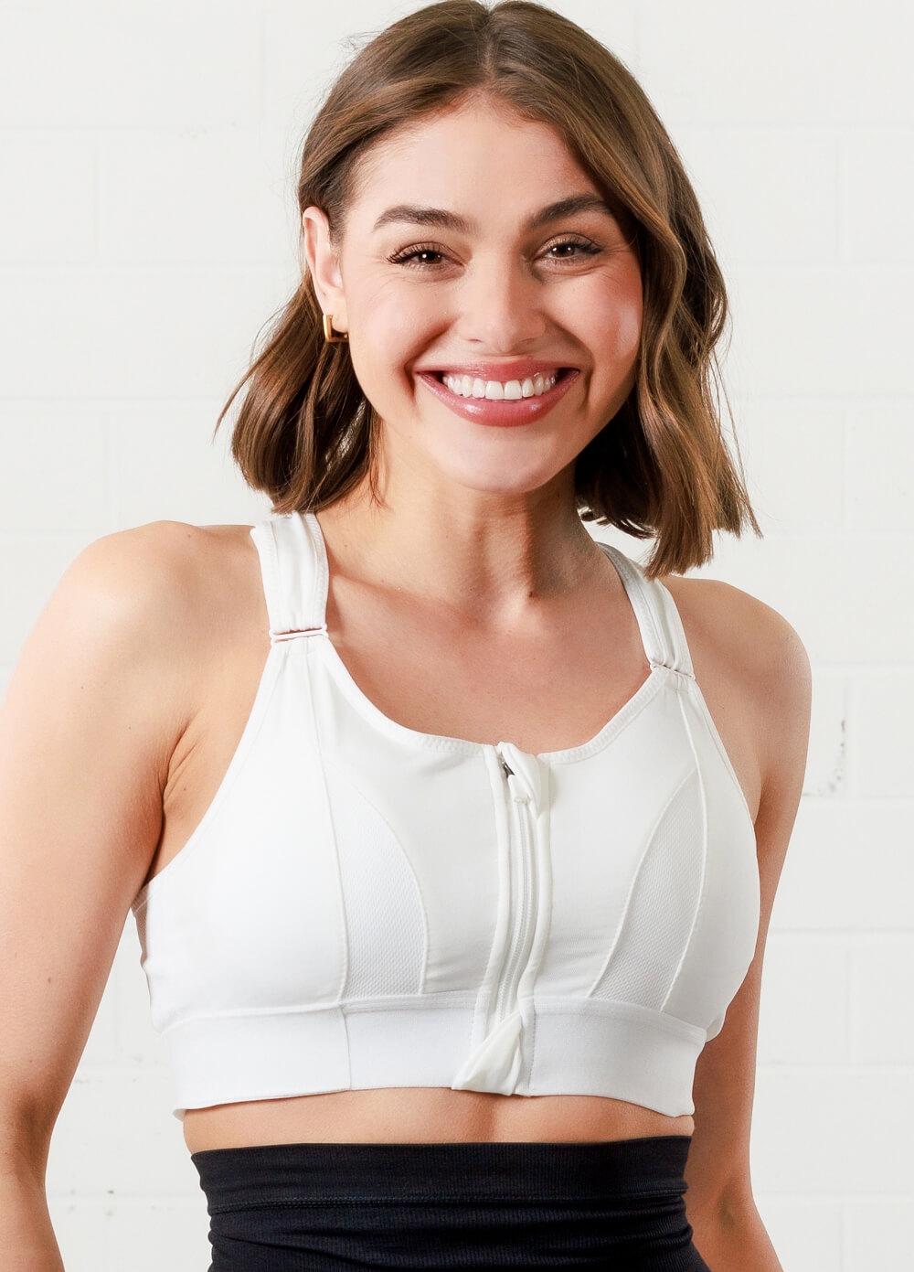 QueenBee® - Frankie Nursing Sports Bra in White