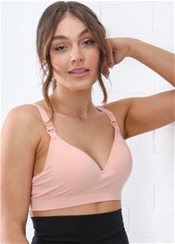 QueenBee® - Harper Nursing Bra in Salmon Pink