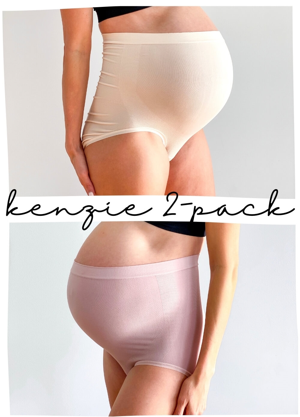 QueenBee® - Kenzie 2-pack Seamless Briefs Bundle in Nude/Pink