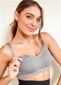 QueenBee® - Leonara Seamless Nursing Bra in Charcoal