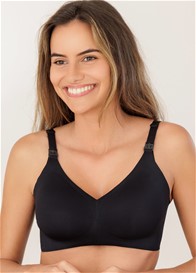 QueenBee® - Raine T-Shirt Nursing Bra w Extender in Black