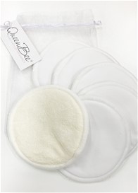 QueenBee® - Resuable Multi-Layered Bamboo Nursing Pads (3 Pairs) in Natural