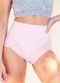 QueenBee® - Shilo After Birth Essential Briefs in Pink Stripe