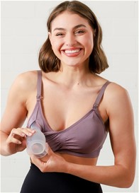 QueenBee® - Stella Seamless Pumping Bra in Mocha