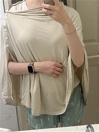 Lait & Co - Memoire Nursing Cover Shawl in Ivory