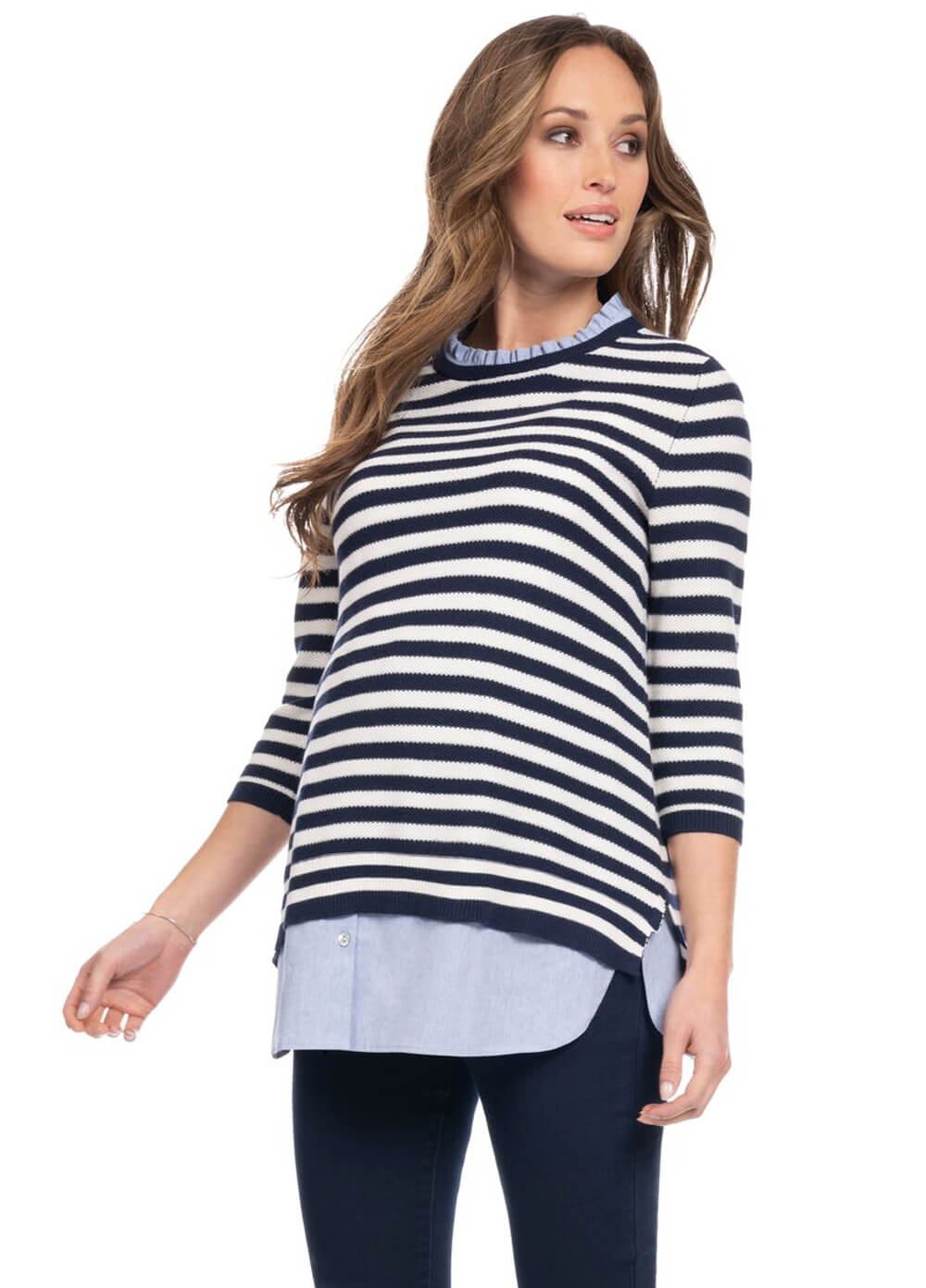 Janice Layered Maternity & Nursing Sweater by Seraphine