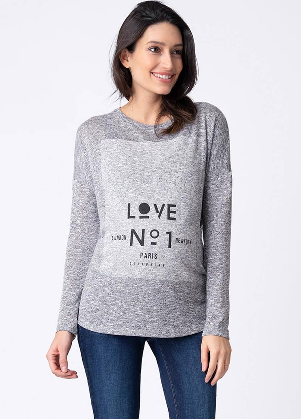 grey knit sweater