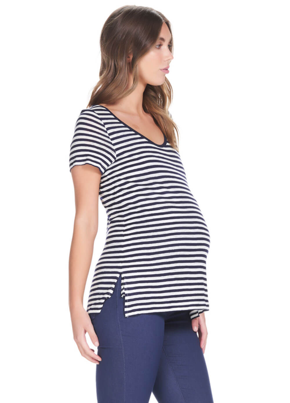 Linen Basic Pregnancy & Feeding TShirt by Soon Maternity
