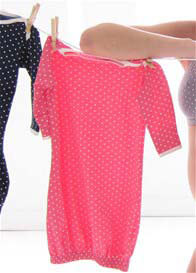 Belabumbum - Dottie Baby Sleep Suit in Cerise Polkadot