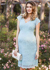 Alessandra Floral Maternity Dress in Midnight Garden by Tiffany Rose