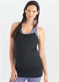 Belabumbum - Room to Flow Nursing Cami in Black/Lilac - ON SALE
